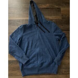 OP Ocean Pacific Vintage Full Zip Hoodie Men's Medium Blue